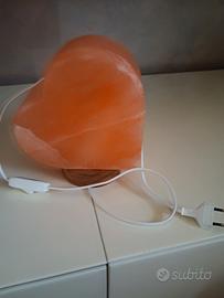 lampada di sale forma cuore