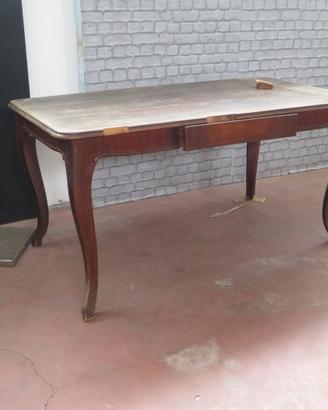 Antico tavolo scrivania scrittoio con cassetto