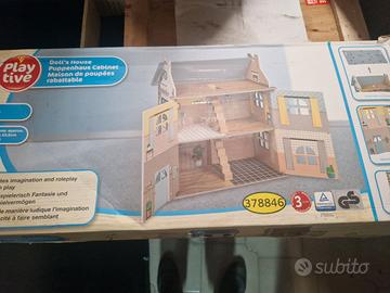 Casa PLAY TIVE delle bambole in legno 3 PIANI ORIG