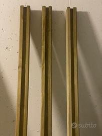 Palo trave quadrato a U da 70 cm altezza 220 cm