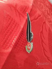 Spilla 4 BTG Alpini in argento 800