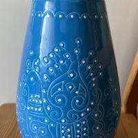 Vaso Ceramica Sarda Azzurro Pavoncella