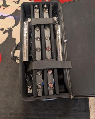 Luci dj 2 Atomic4DJ Movibar 8 White + 2 UV (case)