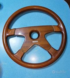 volante vintage «Victor» in legno di radica