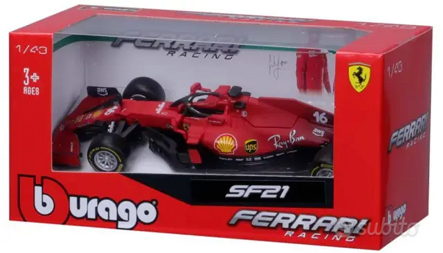 MODELLINO FERRARI F1 SF21 BURAGO 1:43