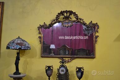 Specchiera dorata stile Barocco metà XX secolo