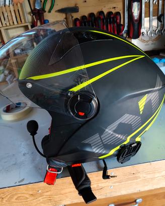 casco jet per scooter e moto 