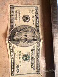BANCONOTA DA 20 DOLLARI AMERICANI