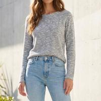 Maglia in cotone grigio melamge nuova