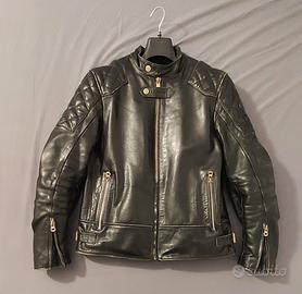 Giacca moto pelle Rev'it Lane Nero