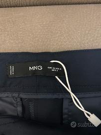 Pantaloni elganti blu mango