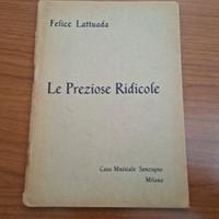 Libretto Le Preziose Ridicole Sonzogno