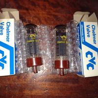 Coppia valvole Chelmer CVC EL34 (NOS)