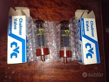 Coppia valvole Chelmer CVC EL34 (NOS)