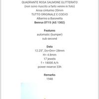 Orologio Benrus automatico