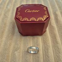 Cartier originale Love in oro bianco e brillante