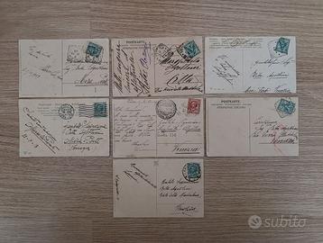 7 cartoline viaggiate di C. Klein