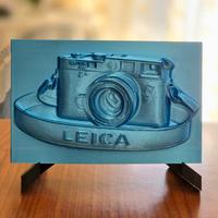 Leica M6  Quadretto con supporto, Azzurro Silk