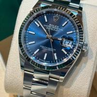 Rolex Dj 126234 Blu 36mm Oyster 2024 Like New Full