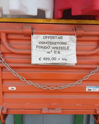 Contenitore fondo apribile cm 100x80x65