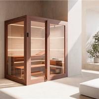 SAUNA 180X150 CON ILLUMINAZIONE LED