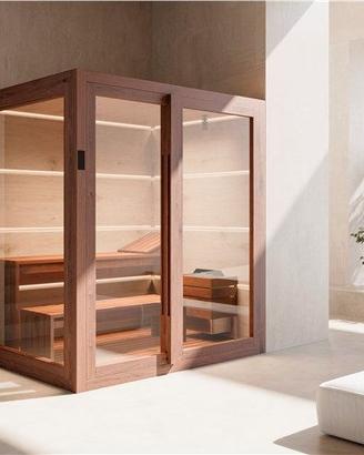 SAUNA 180X150 CON ILLUMINAZIONE LED