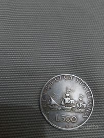 moneta da 500 lire del 1960