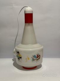 Lampada Space Age vintage in vetro anni ’60/’70