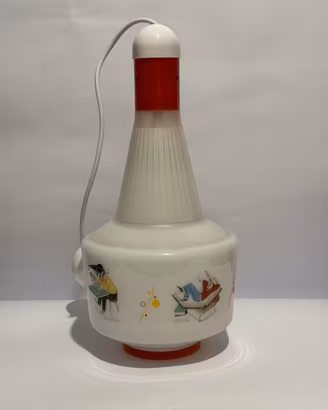 Lampada Space Age vintage in vetro anni ’60/’70