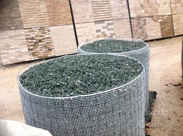 Ciottoli cubetti tufo pavimenti pietra da giardino