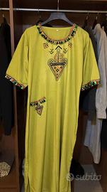 Caftano/ Kaftano Berbero Amazigh Verde Lime 