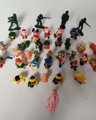 Serie di Pupazzetti in Plastica Vintage 
