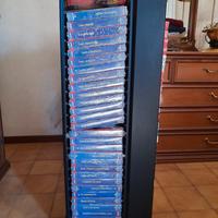 lotto 45 VHS del grande Toto' + portacassette