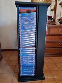 lotto 45 VHS del grande Toto' + portacassette