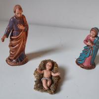 Lotto 6 - Presepe statuine Sacra Famiglia  Landi