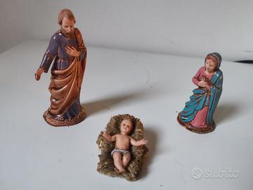 Lotto 6 - Presepe statuine Sacra Famiglia  Landi