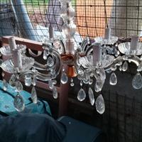 lampadario cristallo 6 luci vintage 