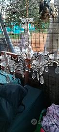 lampadario cristallo 6 luci vintage 