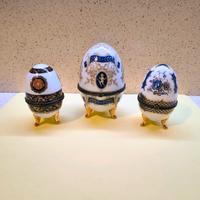 Uova portagioie stile Limoges