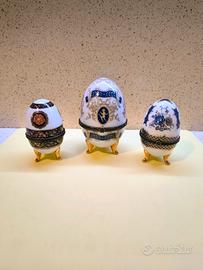 Uova portagioie stile Limoges