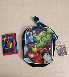 Borsa tracolla e portafoglio Marvel Avengers