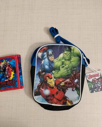 Borsa tracolla e portafoglio Marvel Avengers