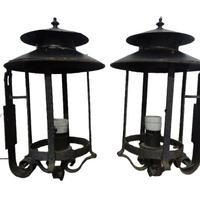 LANTERNE IN FERRO A MURO VINTAGE