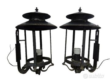 LANTERNE IN FERRO A MURO VINTAGE