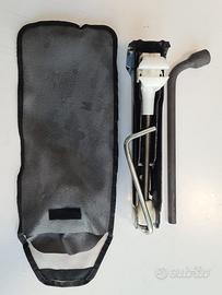 Cric a pantografo auto completo di manovella 400Kg