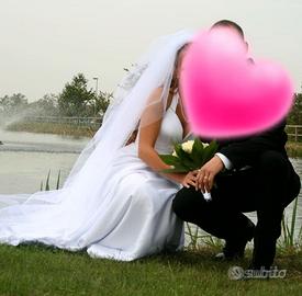 Abito da sposa elegante taglia 42 + velo