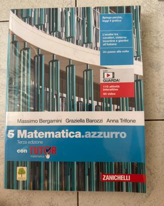 Libro matematica azzurro 5