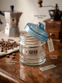 Boccaccio da caffè in vetro vintage italiano