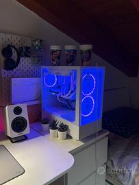 PC Gaming Full White AM5 + Monitor 280hz
