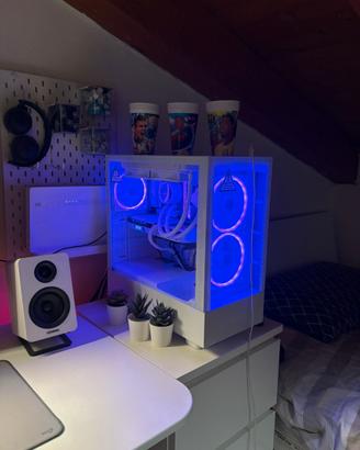 PC Gaming Full White AM5 + Monitor 280hz